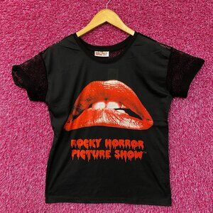 The Rocky Horror Picture Show Red Lips Mesh T-Shirt Medium